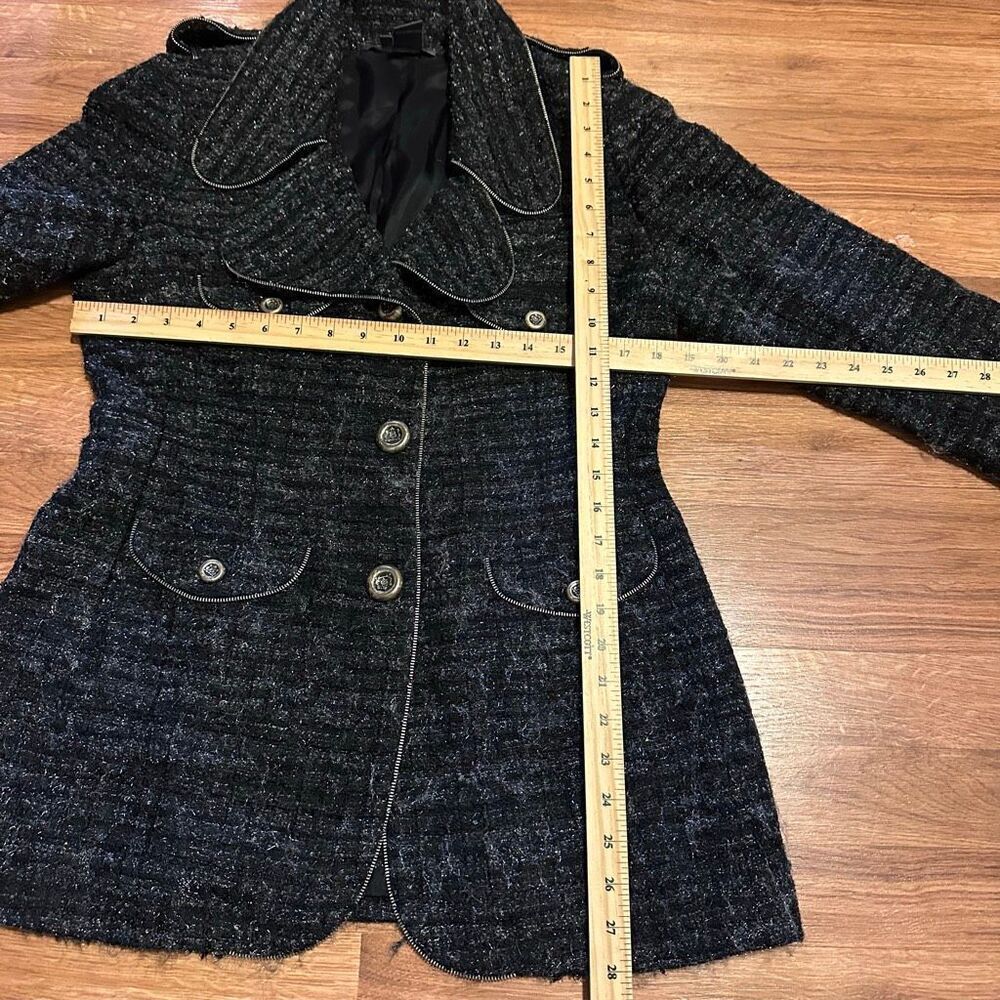 Per Se Tweed Blazer Jacket Button Up | Women Size 10 - Picture 7 of 11